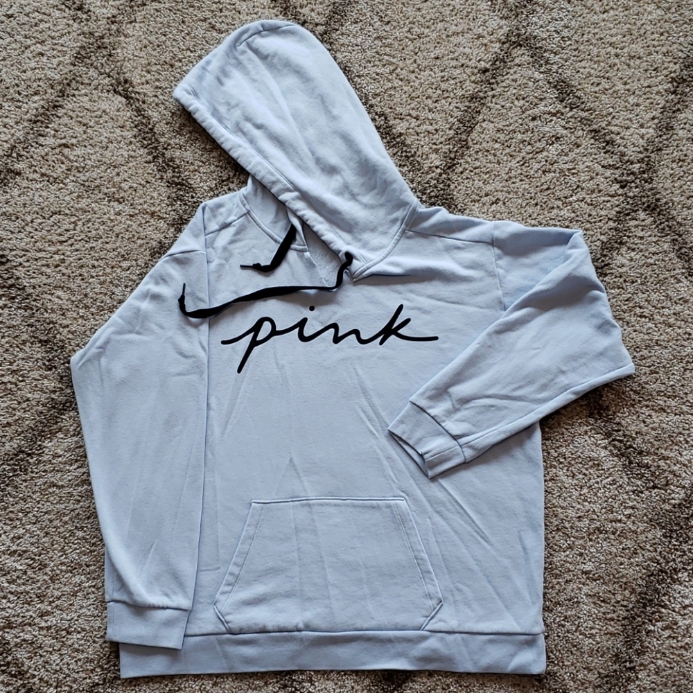 PINK hoodie XL baby blue
